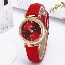 Load image into Gallery viewer, Women Watches Classic Quartz Wrist Watch Rhombus Head Frosted PU Leather Band Casual Watch TT@88