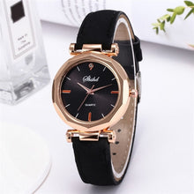 Load image into Gallery viewer, Women Watches Classic Quartz Wrist Watch Rhombus Head Frosted PU Leather Band Casual Watch TT@88