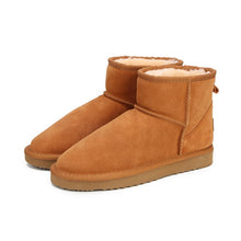 Load image into Gallery viewer, MBR FORCE Australia Women Snow Boots 100% Genuine Cowhide Leather Ankle Boots Warm Winter Boots Woman shoes large size 34-44