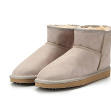 Load image into Gallery viewer, MBR FORCE Australia Women Snow Boots 100% Genuine Cowhide Leather Ankle Boots Warm Winter Boots Woman shoes large size 34-44