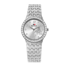 Load image into Gallery viewer, SOXY Women's Watches Flower Butterfly Designed For Women Fashion Rhinestone Gold Wrist Watch Luxury Ladies Watch Bracelet Clock
