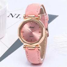 Load image into Gallery viewer, Women Watches Classic Quartz Wrist Watch Rhombus Head Frosted PU Leather Band Casual Watch TT@88
