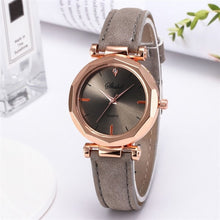 Load image into Gallery viewer, Women Watches Classic Quartz Wrist Watch Rhombus Head Frosted PU Leather Band Casual Watch TT@88
