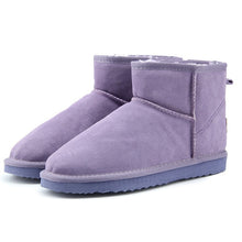 Load image into Gallery viewer, MBR FORCE Australia Women  Snow Boots 100% Genuine Cowhide Leather Ankle Boots Warm Winter Boots Woman shoes large size 34-44
